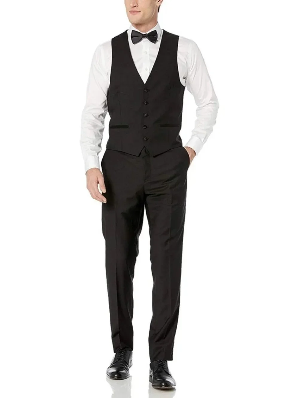 Men’s Ivory Tuxedo 3 Piece 100% Wool Statement 40R NWT